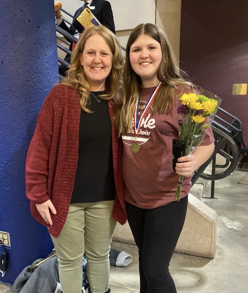 CyclonesSing's tweet photo. Congratulations to Adelyn on participating in yet another outstanding KCDA Treble Honor Choir!  She is an amazing human, scholar, athlete, and singer; proving that we are “Never One Thing”!  😍😍😍#ksmeaisw @kansaschoral https://t.co/dB0FHGEkqw