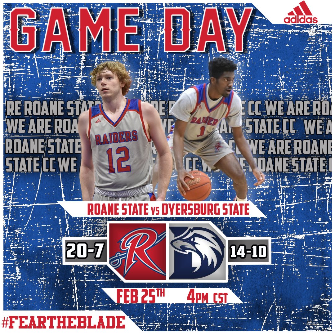RSCCBasketball's tweet photo. The seasons last true ROAD TEST🛣️Raiders country, LET’S RIDE ‼️ 📍Dyersburg, TN ⏱5pm est 🎥 https://t.co/wBPL7XtPcn #FEARTHEBLADE🏀⚔️ https://t.co/3U96pxfKgp