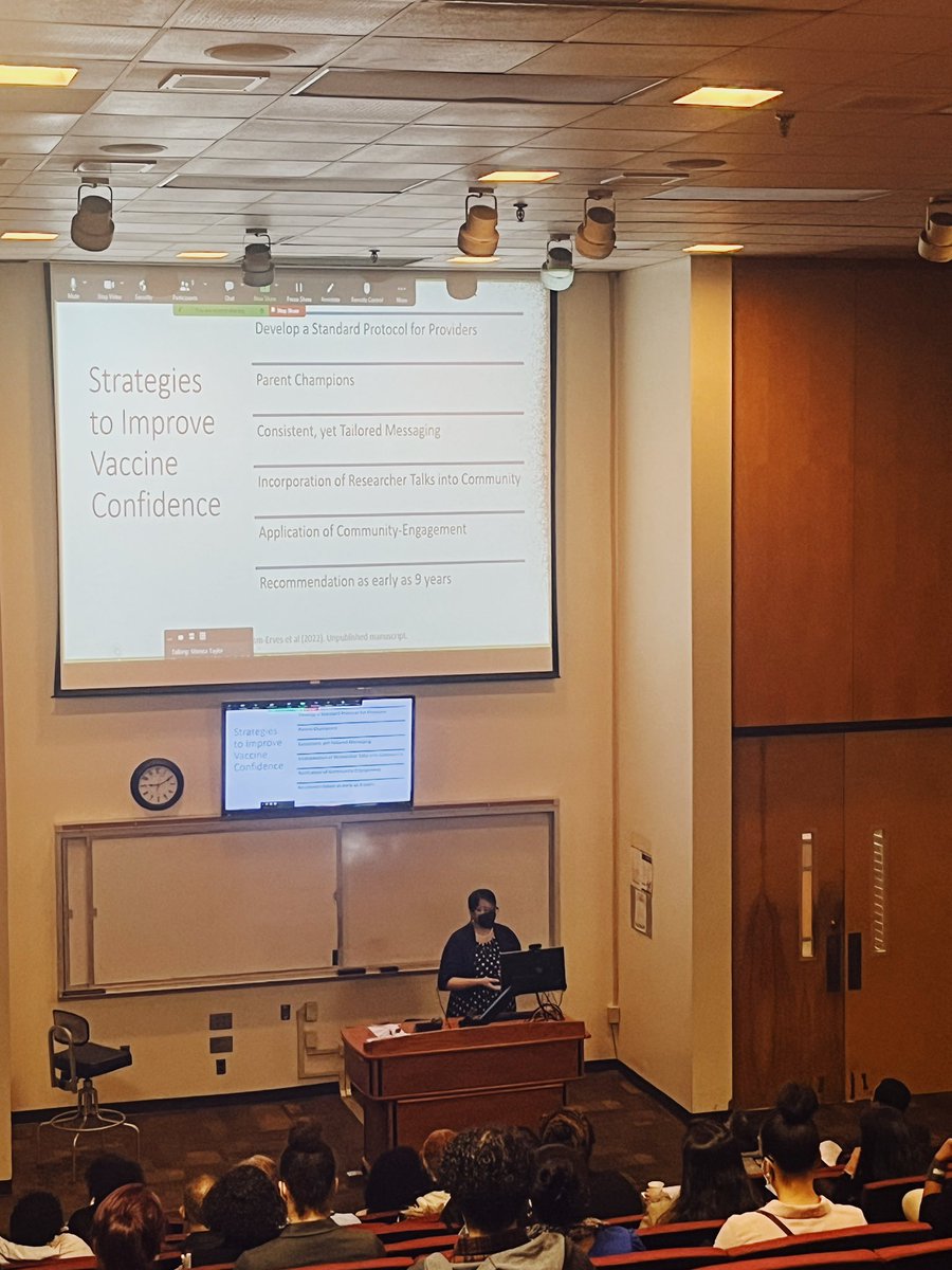 MvtcpP's tweet photo. The #MVTCPSymposium2023 is LIVE! Dr. @c_erves is now presenting “HPV Vaccine Uptake and Hesitancy: The Big Picture” ⭐️ #VaccineHesitancy #HealthEquity #CancerResearch https://t.co/oH639JZMAT