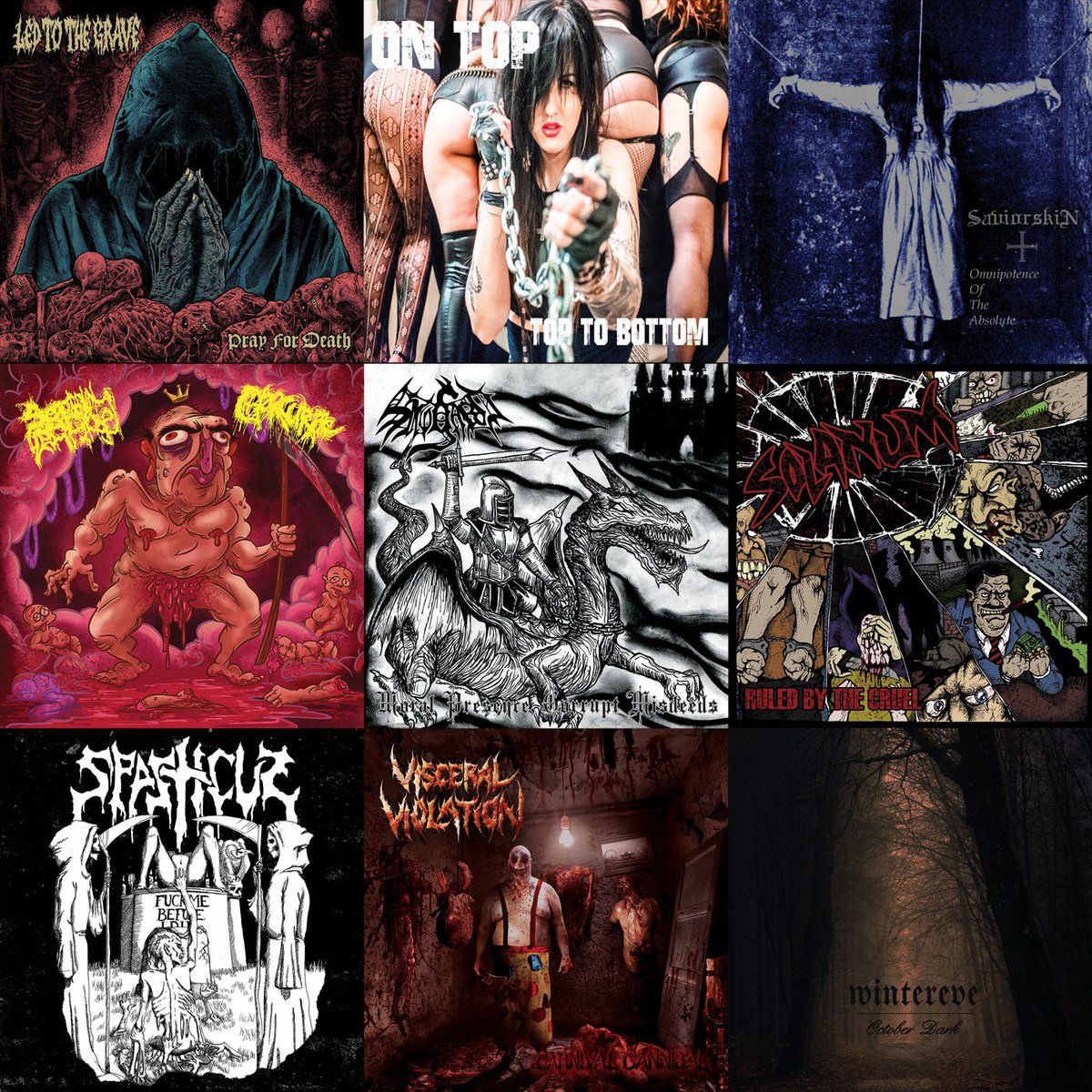 hpgd666's tweet photo. These HPGD titles are back in stock in limited quantities!
LED TO THE GRAVE
ON TOP
SAVIORSKIN
SEROTONIN LEAKAGE / CHARCUTERIE
SNOGARD
SOLANUM
SPASTICUS
VISCERAL VIOLATION
WINTEREVE
Order @ https://t.co/cR3ECRWkGy
#hpgd #ledtothegrave #ontop #saviorskin #solanum @revdanwilson https://t.co/5fOuGSeDHG