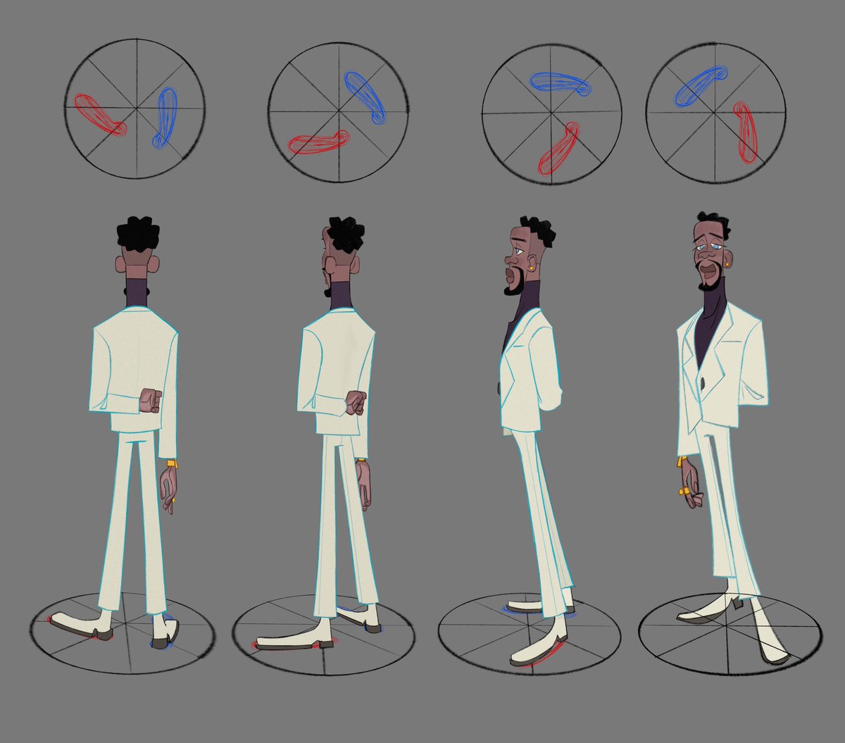 here is a cool trick I found it on Pinterest, this really helped me draw the legs in perspective.