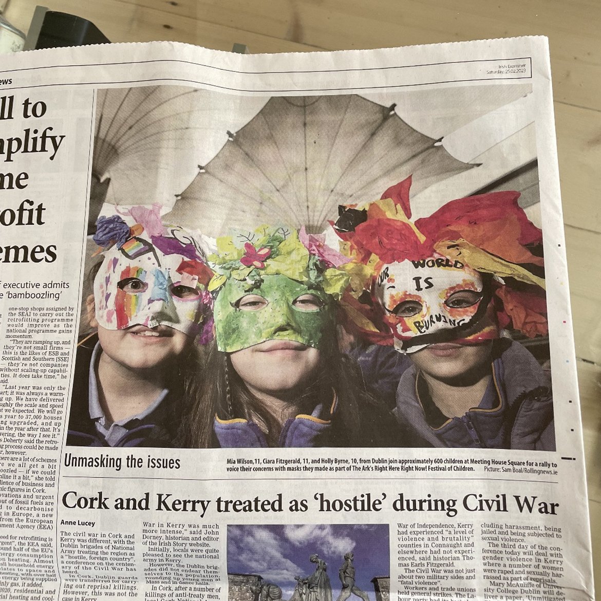 TheArkDublin's tweet photo. Did anybody catch this gorgeous snap from our #RHRNFest #ChildrensRally in today's @irishexaminer? 😍
We are in awe of all the children that stood up for their rights in Meeting House Square yesterday. 👏
📸 Mark Stedman Photography
#ChildrensRights https://t.co/Ne1rtEh7Mb