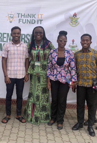 MiriamQuansah's tweet photo. Yesterday, the Vice Chancellor of KNUST joined student leaders & many notable dignitaries to Launch the Think IT-Fund IT Entrepreneurship Initiative envisioned by the SRC, and I was privileged to be present😍#Mimi23
#BeyondThePen✍️
#ThinkItFundIt 🧠💰
#Mimi4SRCGeneralSecretary23’ https://t.co/hv4iv9NzQV
