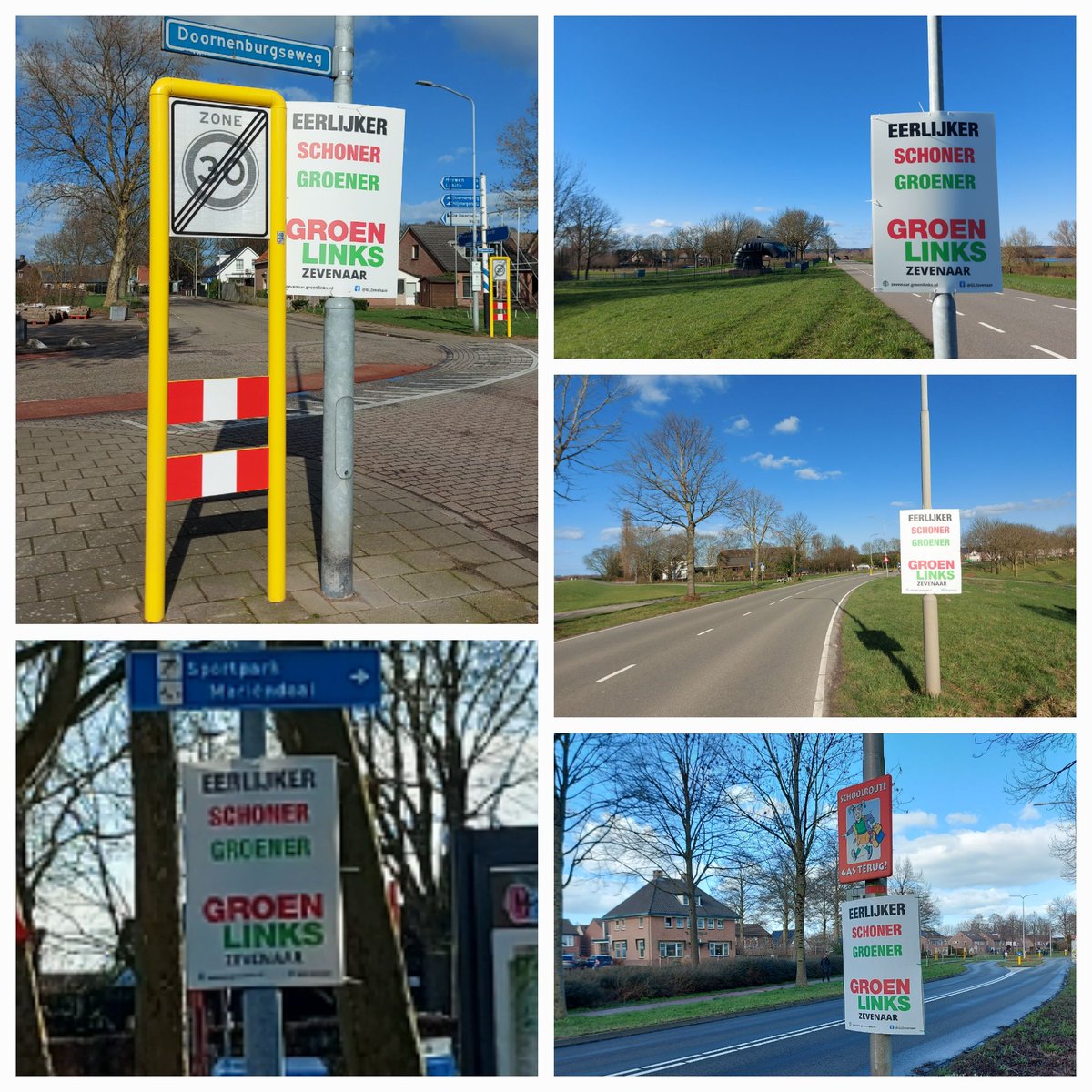 Vandaag rondje borden plaatsen.
Zuinig in Zevenaar. 💚❤
Hergebruik van borden.
Op naar 15 maart!
#provincialestatenverkiezingen
<a href="/GLGld/">GroenLinks Gelderland</a>
#kangewoon