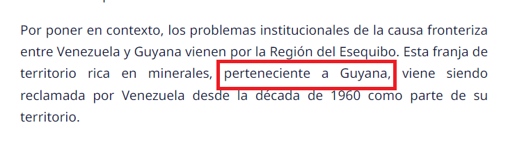 AntroCanal's tweet photo. @Political_Room @dani_zierzo Sr. Daniel Sánchez Royo @dani_zierzo ¿De donde saca Ud. la afirmación de que el Territorio Esequibo le pertenece a Guyana?  ¿Qué fuente posee? ¿Es Ud. funcionario de la ONU o de la Corte Internacional de Justicia? 

Investigue y haga Periodismo de altura y no tan mediocre. #25Feb https://t.co/HsU6Lhptrj