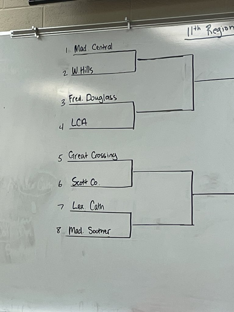 WBSportsGuy's tweet photo. 11th Region Tournament Draw for the Boys! https://t.co/wrHtWqFSeT