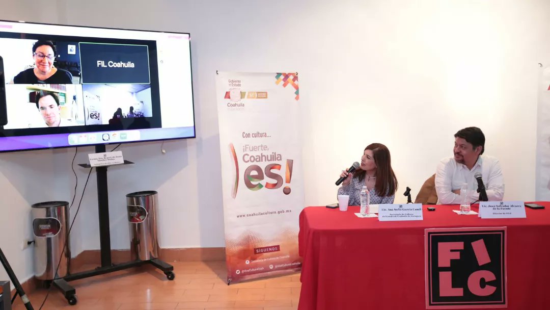 GobDeCoahuila's tweet photo. #Chile🇨🇱 es el País Invitado y protagonista de la XXV edición de la @FILCoahuila 2023, que se une a los otros dos invitados de honor: El Estado de #Durango y la @uanl; además con el lema de “Salud Mental: Arte, Literatura y los laberintos de la mente”. https://t.co/sRcEBUhghH