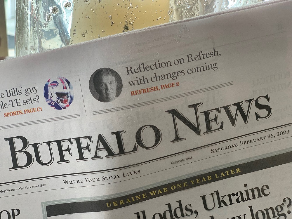 WNY Refresh no longer will be a Saturday section. I'm taking a new role designed to expand health, wellness and solutions-based stories <a href="/TheBuffaloNews/">The Buffalo News</a>, so this Twitter account will remain, along with <a href="/ScottBScanlon/">Scott B. Scanlon</a>. My related column:
buffalonews.com/news/local/sco…