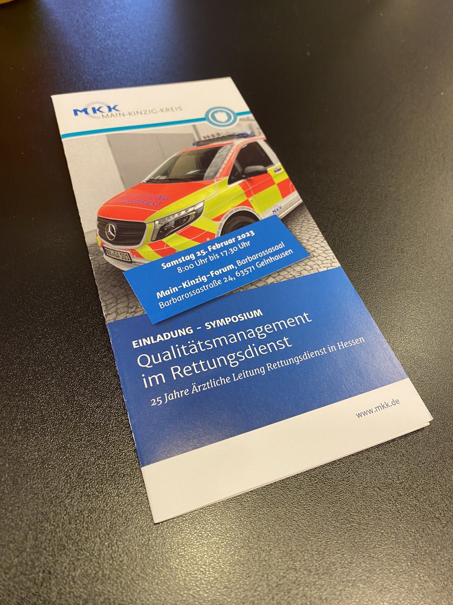 Symposium „Qualitätsmanagement im Rettungsdienst“ zum Jubiläum 25 Jahre Ärztliche Leitung Rettungsdienst in Hessen - vor einem Vierteljahrhundert war der Main-Kinzig-Kreis der erste Landkreis mit einem ÄLRD - und prägte damit die Qualität im Rettungsdienst entscheidend.