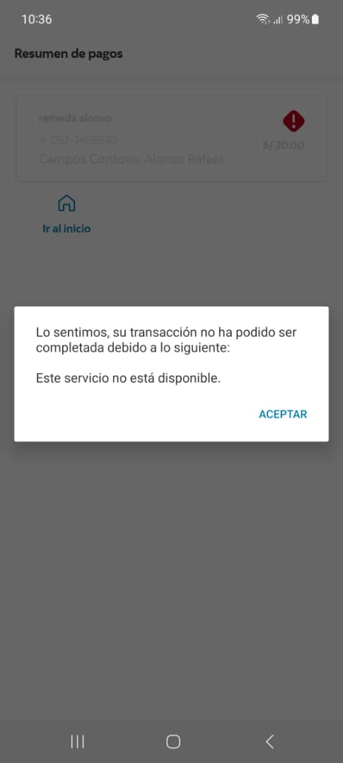 Alonsocamposs's tweet photo. @ScotiabankPE Desde ayer el banco presenta este tipo de mensajes y no deja transferir. A alguien mas le sucede los mismo? https://t.co/8bk7jh73VE