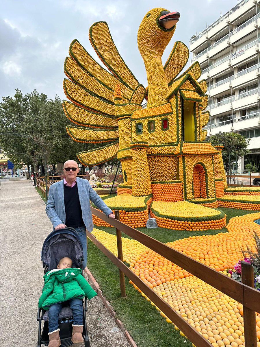 JohnDCaudwell's tweet image. When life gives you lemons, make sculptures!

@Vzesniauskaite, William and I visited the annual @fete_du_citron in France this week.

Do any of the produce shortages in the UK include citrus fruits? 🍋🍊

#feteducitron #villedementon #citrondementon #cotedazur #frenchriviera
