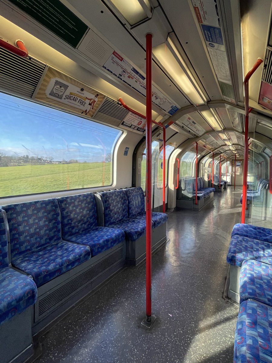 Ah yes - the beautiful juxtaposition of riding in a deep tube train past an open field not even in Greater London.