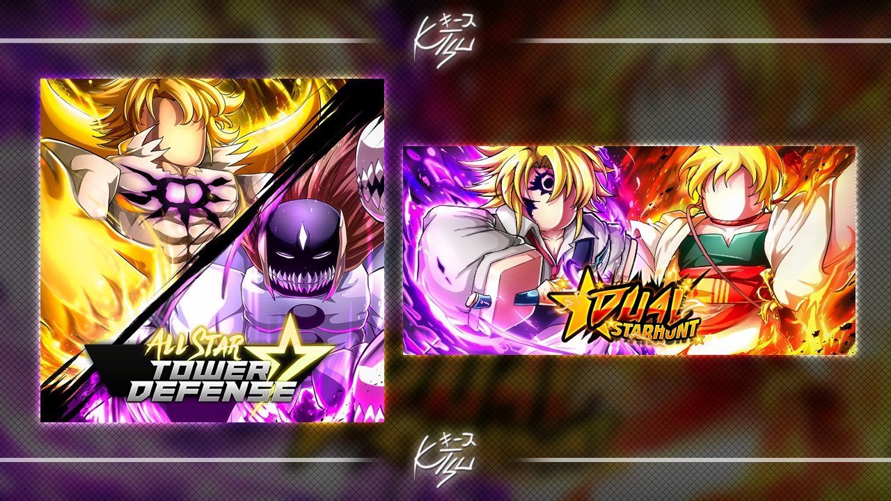 KisuRorensu on X: All Star Tower Defense Meliodas and Aizen Update GFX -  Commissioned by: @FruitySama - Discord Link:  - Game  Link:  - Like and Retweets are appreciated #Roblox  #robloxart #