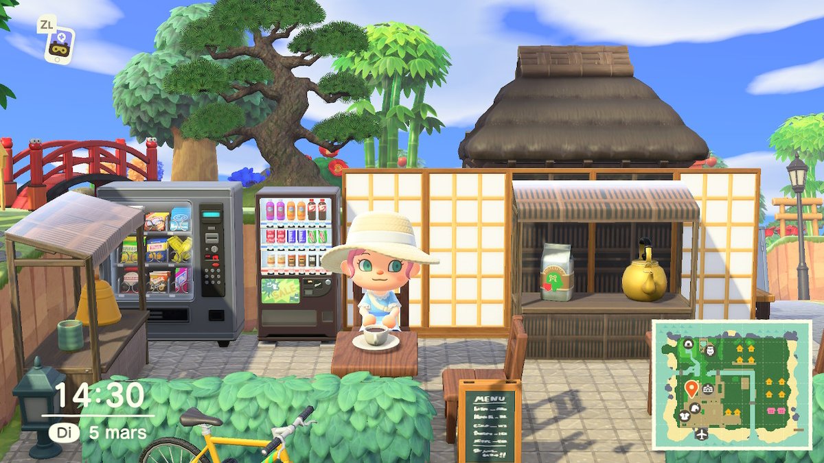 Marellyrr's tweet photo. Un nouveau petit coin d'aménagé. Enfin la neige est partie. #ACNHDesigns #AnimalCrossing #ACNH #NintendoSwitch https://t.co/dEvOZ9dgjM
