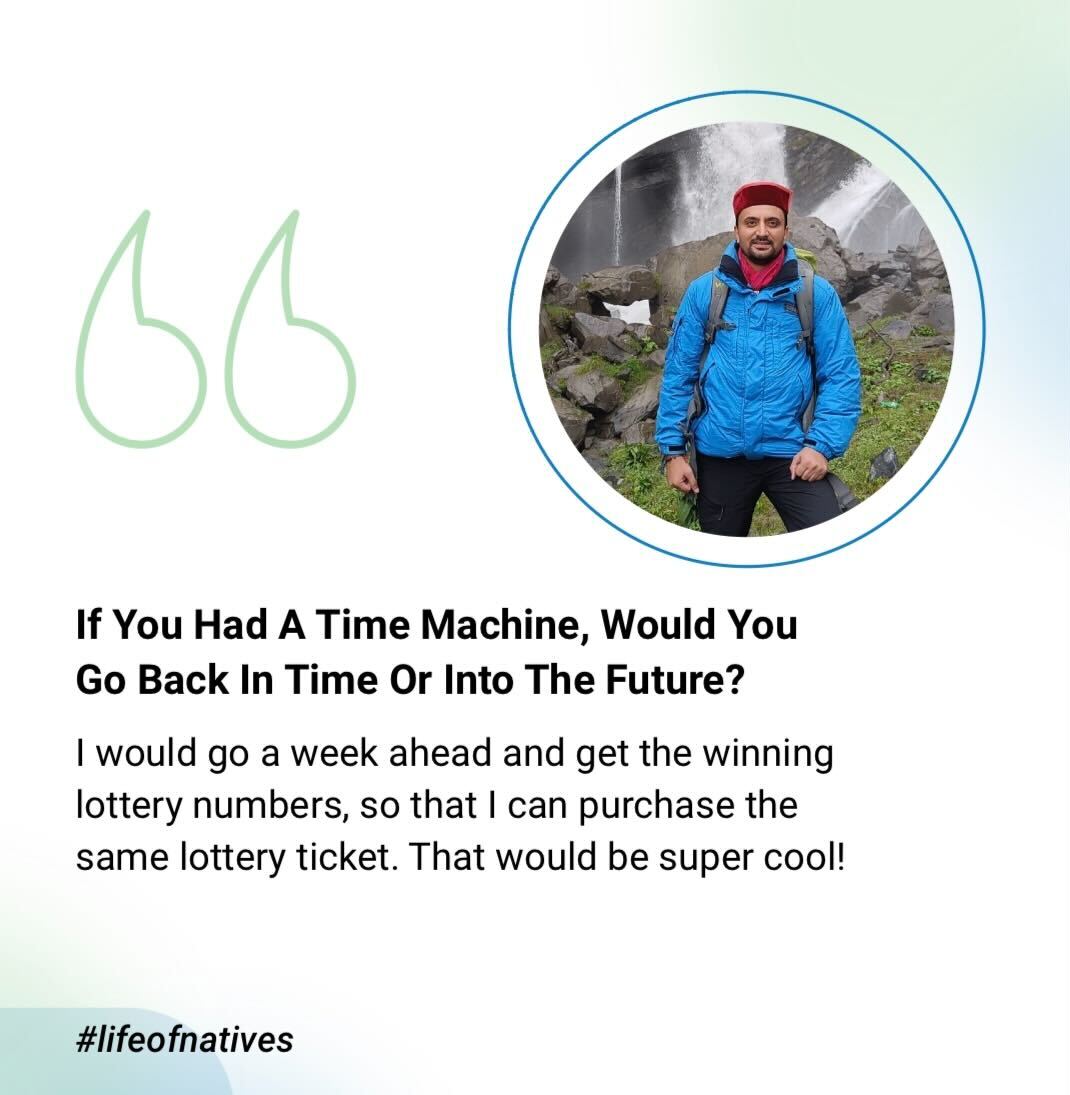 Here is our this week’s candid conversation with Divaya Rana, PMO - CEOs office. Take a sneak peek into Divaya's likes, dislikes, and everything in between.

#team #behindthescenes #candidconversation #personality #growthnatives #growingtogether #lifeofnatives