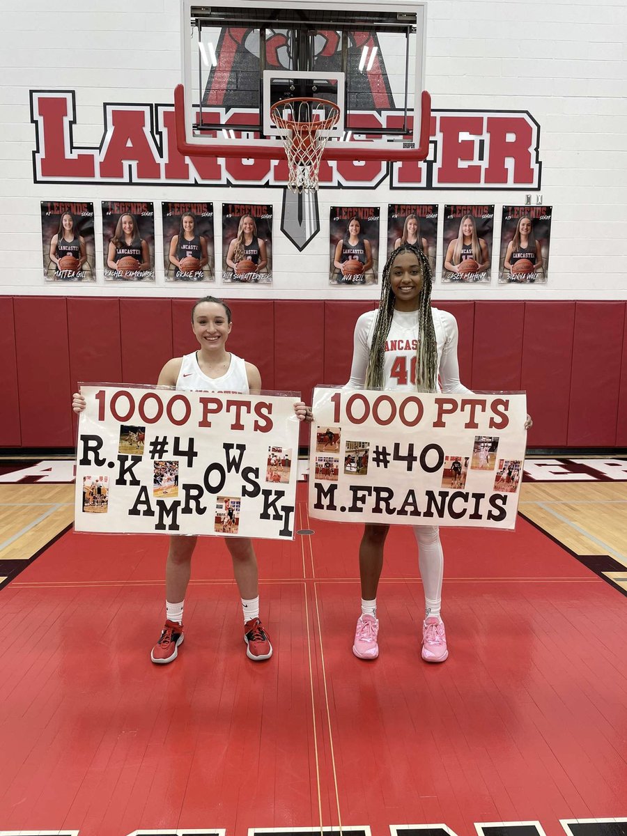 Congratulations to Sr. Rachel Kamrowski and Soph. Madison Francis on eclipsing the 1,000 point milestone last night in their playoff win against Niagara Falls!🔴⚔️⚫️

<a href="/TheBuffaloNews/">The Buffalo News</a> <a href="/bufnewspreptalk/">BuffaloNewsPrepTalk</a> <a href="/WNYAthletics/">WNY Athletics</a> <a href="/Section6GirlsBB/">Section6GirlsBBall</a> <a href="/redsox7236/">Mark Johnson</a> <a href="/tml1000/">TML1000</a> @lhsss2023 <a href="/LancDepewBee/">Lancaster/Depew Bee</a>