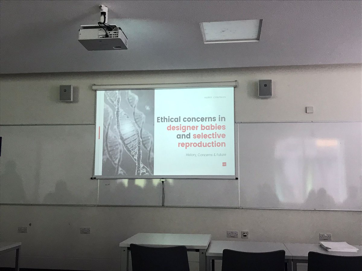 IMEstudents's tweet photo. Workshop 2C 
Such an interesting discussion on Ethical Concerns in Designer Babies and Selective Reproduction run by Harry Chapman! 
#imestudents #ethics #healthcare https://t.co/Zzeu3UiYhz