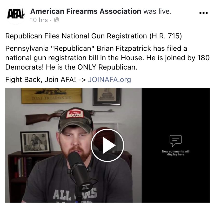 69Marine's tweet photo. What’s up with #RepBrianFitzpatrick of #PA https://t.co/8Rf2W7OCXA