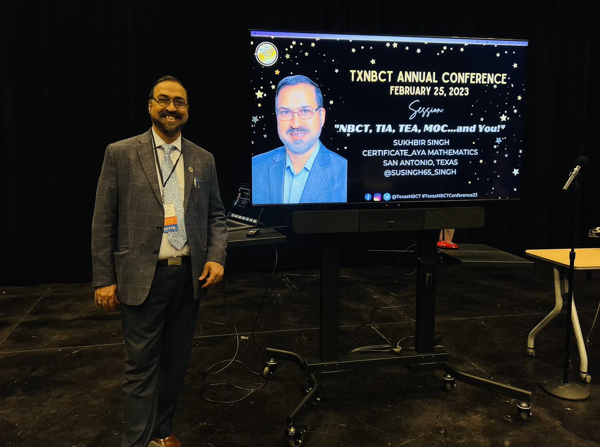 leilacubriel's tweet photo. Learning about NBCT and MOC with Sukhbir Singh @TexasNBCT ! @R4Leaders #R4NBCC #Texasteaching https://t.co/eeF3ZPc665