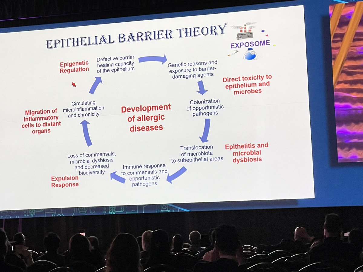 Allergygal1's tweet photo. How do we think the epithelial barrier is disrupted? #AAAAI23 https://t.co/oVrus9F9dx