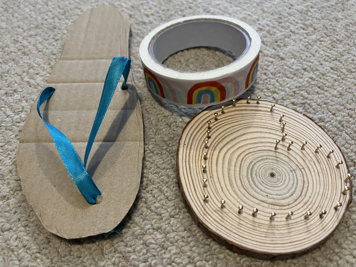 stthomasfp's tweet photo. Wondering what a cardboard flip flop, a heart made of nails and some rainbow tape have to do with anything? Come along to Messy Church tomorrow from 4pm - 6pm to find out! Everyone welcome, and you get dinner thrown in too! #MessyChurch https://t.co/HZNBSxnO1K