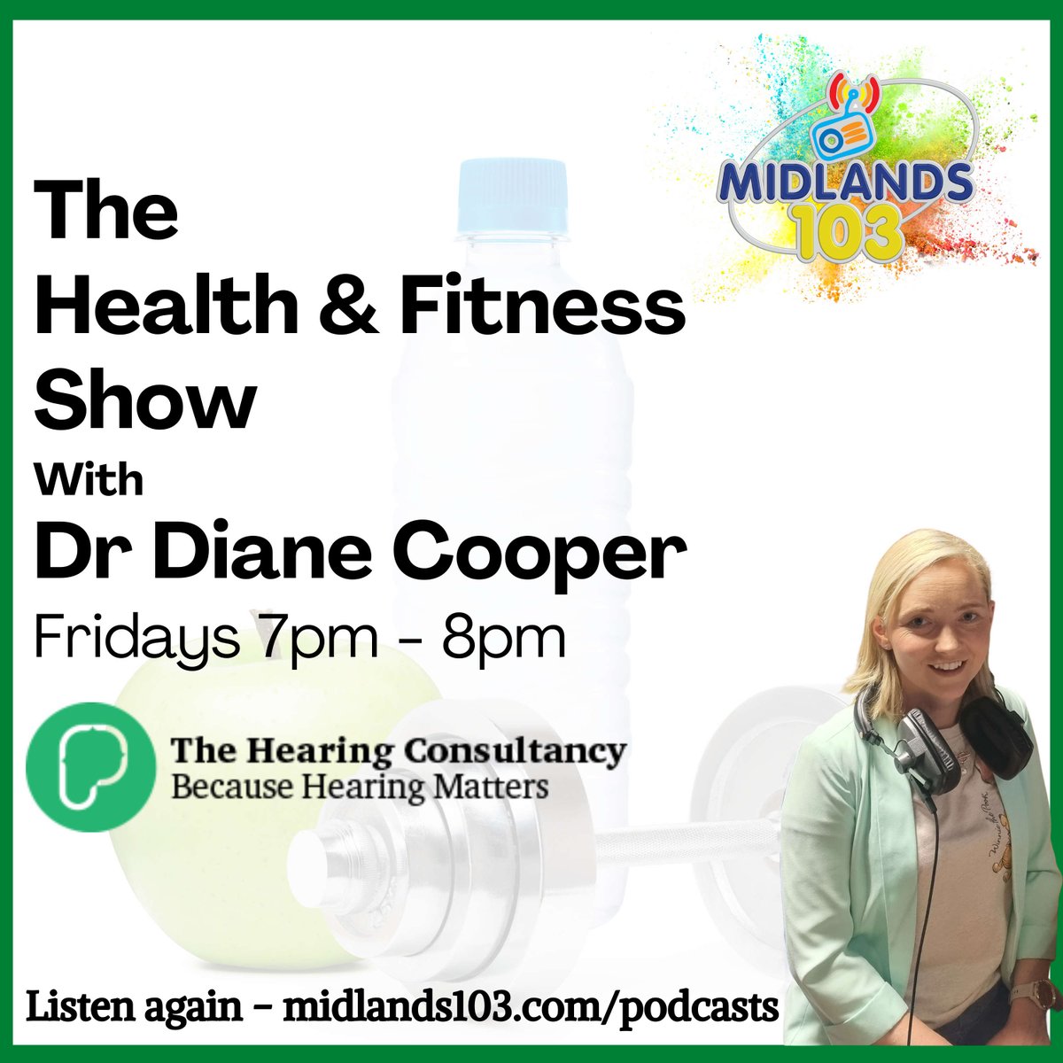 Had a wonderful time chatting to @DrDianeCooper about my #injuryprevention research in @LadiesFootball on this week's Health & Fitness Show, which aired last night @ 7pm on @Midlands103 
 
You can give it a listen here (or on apple/google podcasts):
open.spotify.com/episode/3I6bSy…

1/2