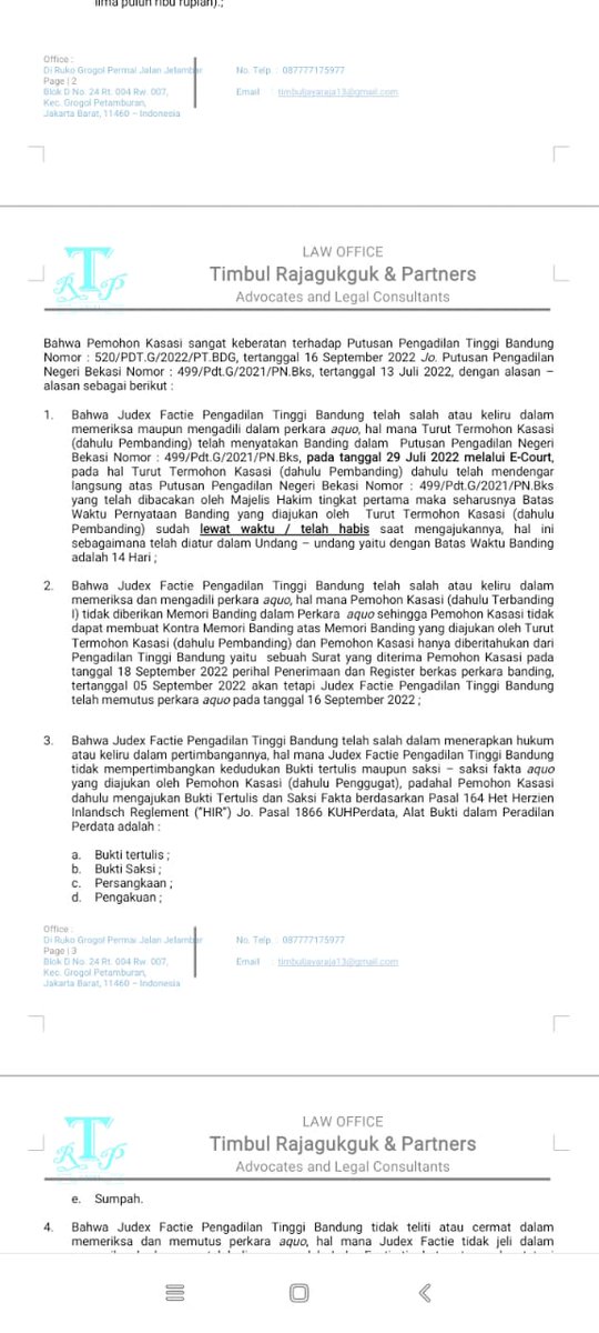 Dalam memori kasasi pun, banyak banget hal2 yg di luar logika menurutku. Baca deh..