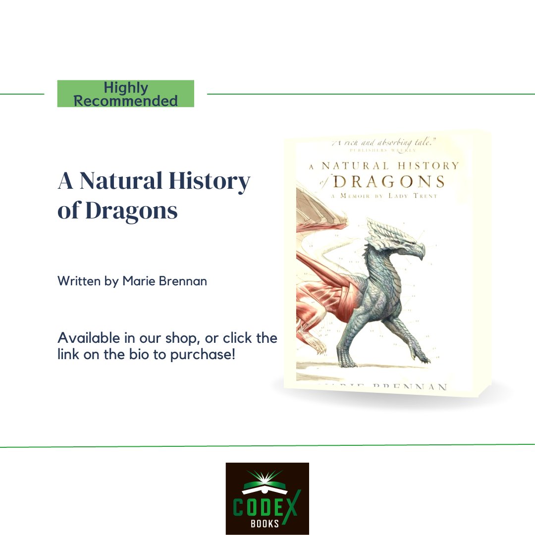codexbooksltd's tweet photo. A Natural History of Dragons

Click here to order https://t.co/4jaTbjoKq9

#dragons #dragon #dragonbooks #coffeeandbooks #booksbooksbooks #bookhoarder #bookishlove #independentbookstore https://t.co/VYX8AG0yEA