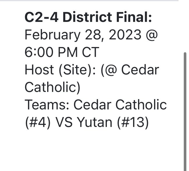 The stage has been set! Come and #PACKtheMWAC Tuesday night and help the boys earn a trip to Lincoln #nebpreps