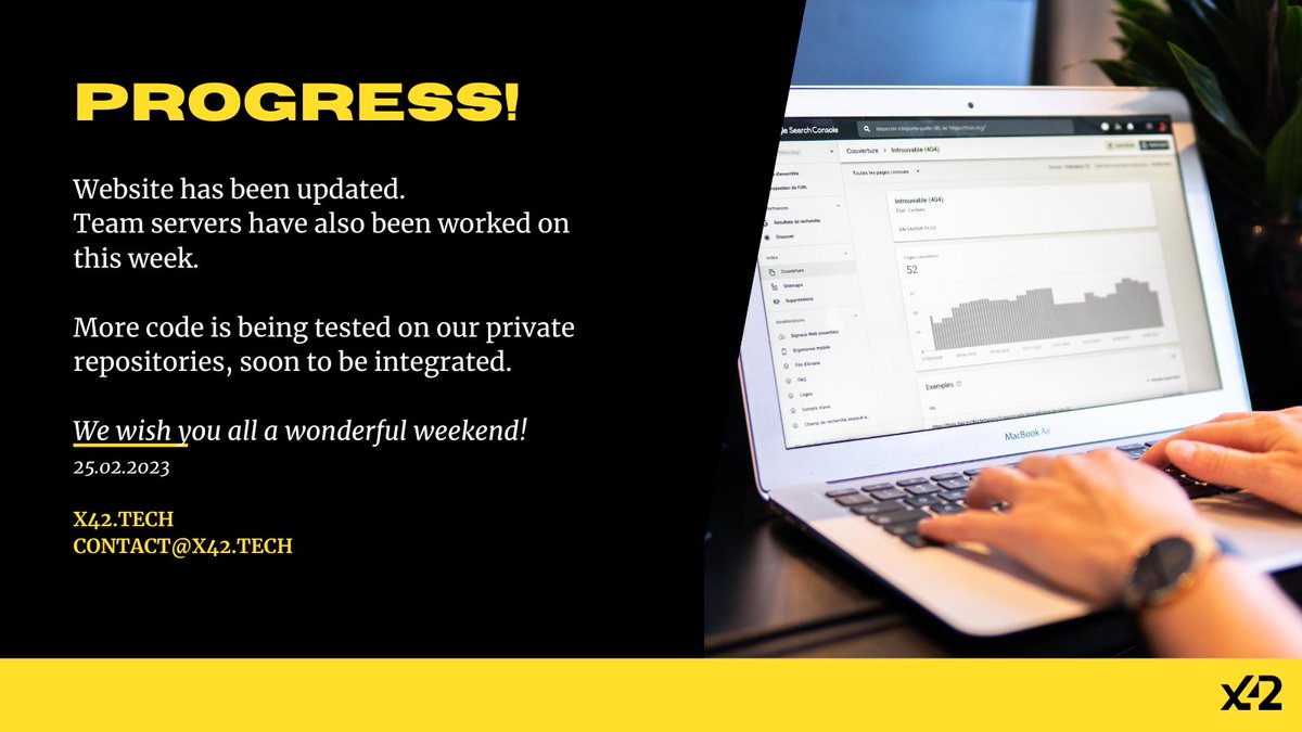There is new information on our Website!

Quite a few things in the backend were worked on during this week, including changes to the explorer, conversations with partners and code testing.

Thank you for supporting x42 Protocol!

#crypto #DeFi