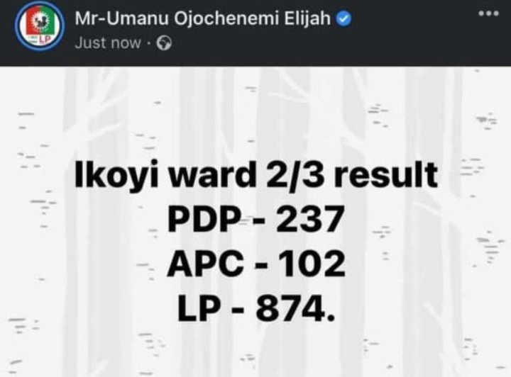 Well another LP update, hopefully this party dey blow my mind I swear, I didn't expect this at all, but all is well, I believe you guys vote wisely 💪💪#NigeriaElections2023 #ObiWon #Nigeriadecide2023 #Falz #NigeriaDecides