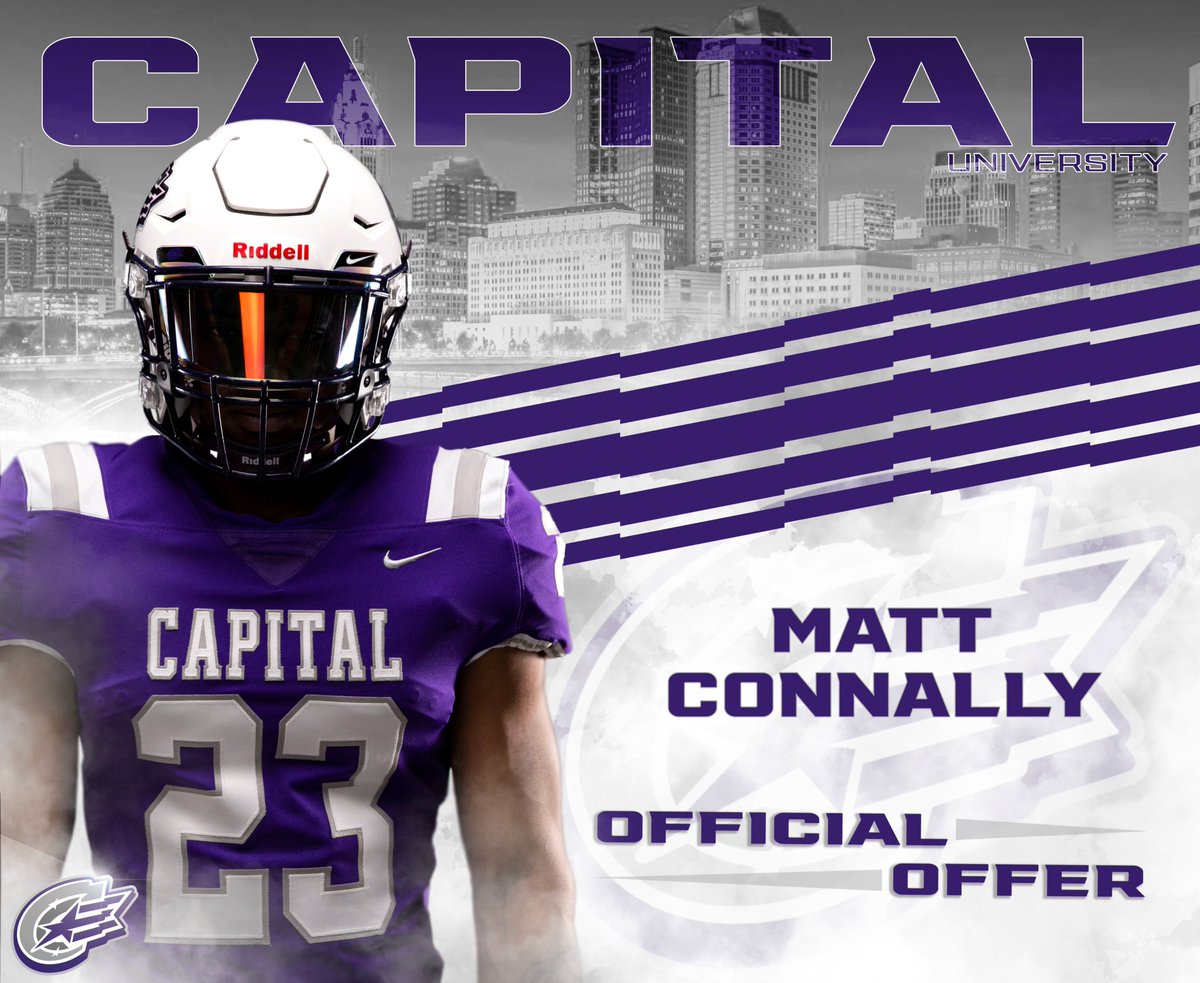 Blessed to be offered by Capital University! <a href="/CoachBenBurns/">Ben Burns</a> <a href="/NewsomeWolvesFB/">NewsomeWolvesFootball</a>