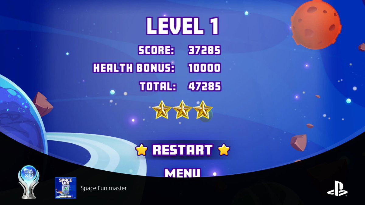 PSN_ericperez18's tweet image. Space Fun
Space Fun master (PLATINUM)
#PlayStationTrophy #PS5Share, #SpaceFun