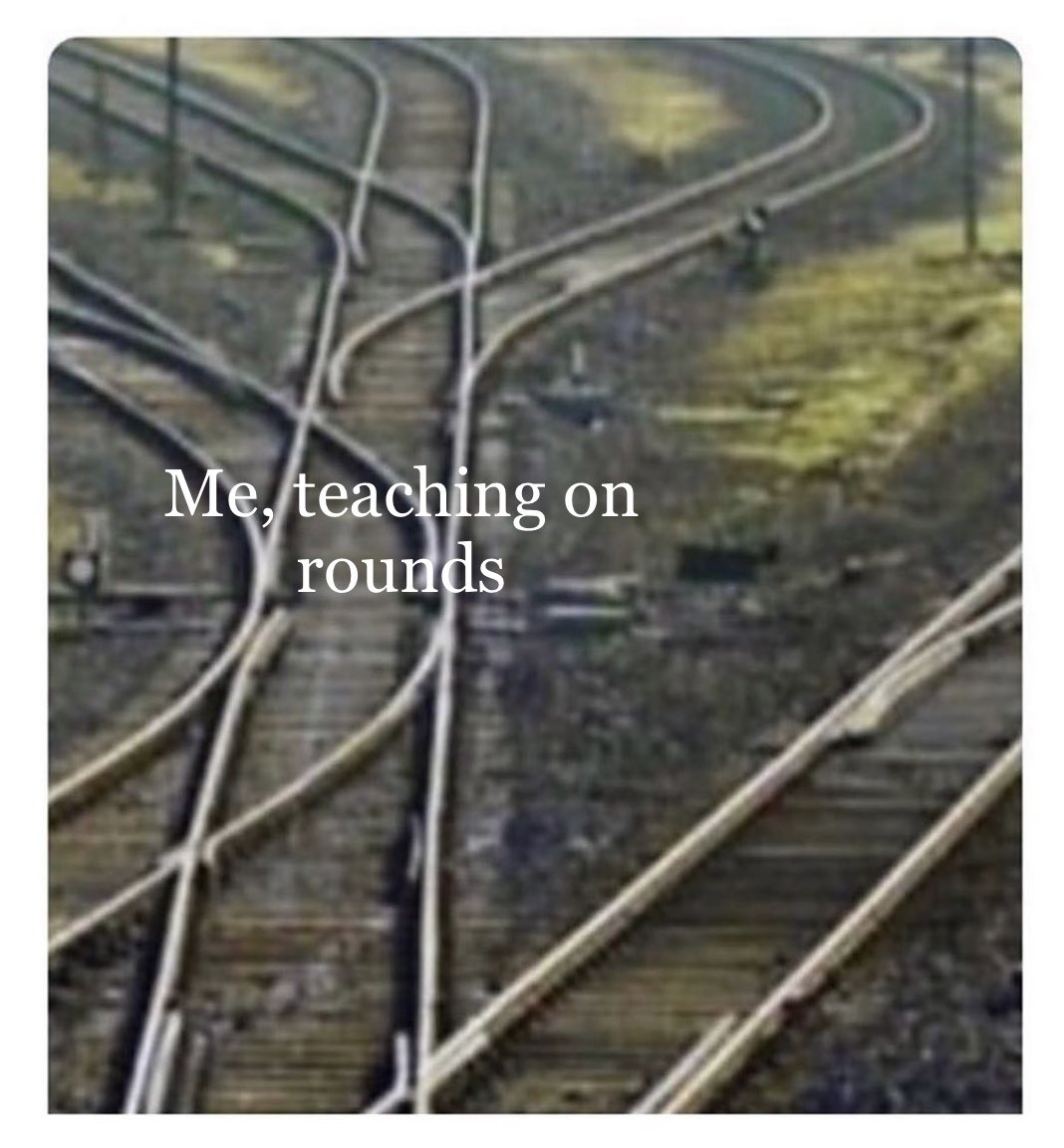 We’re going to learn a lot of things. But I’m not going to promise that they’re useful things. #ChooChoo #Sidetrack