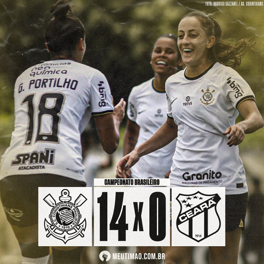 Corinthians goleia Ceará por 14 a 0 na estreia do Brasileiro