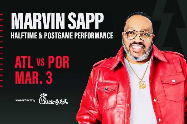 Marvin L. Sapp (@marvinsapp) on Twitter photo ATL next Friday <a href="/philips_arena/">arena philips</a> is gonna be amazing! I’ll be doing music for the halftime show and an after game concert. You don’t wanna miss it! Come see <a href="/damianlillard/">erickearns</a>, @traeyoung, and I perform. No 3’s for me. I’m just singing my hits in the key of “C” #getyourticketsnow ATL next Friday <a href="/philips_arena/">arena philips</a> is gonna be amazing! I’ll be doing music for the halftime show and an after game concert. You don’t wanna miss it! Come see <a href="/damianlillard/">erickearns</a>, @traeyoung, and I perform. No 3’s for me. I’m just singing my hits in the key of “C” #getyourticketsnow