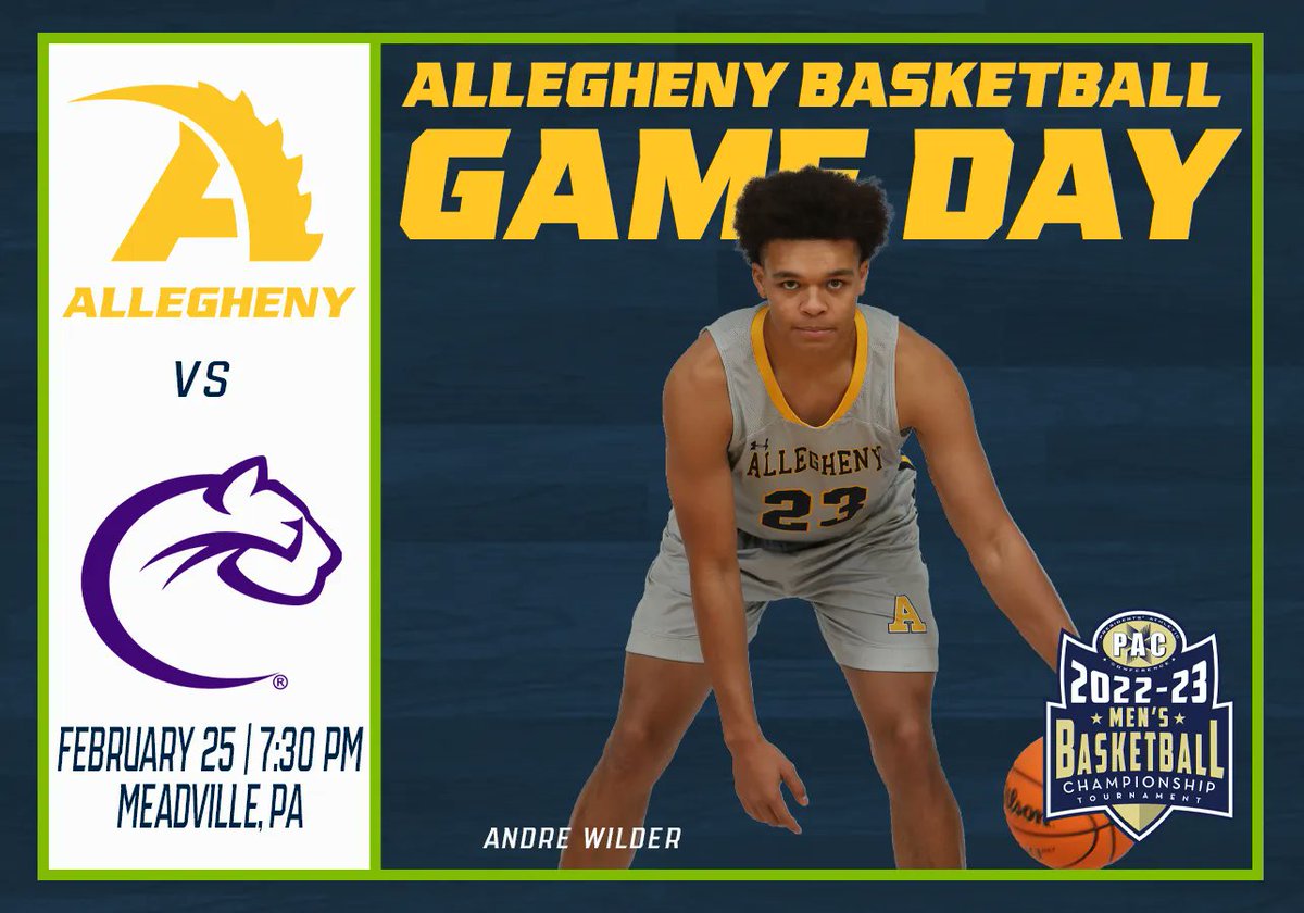🔵GAME DAY!🟡

🆚 Chatham

🐊 v. 😺

🕢 7:30 pm

📍James H. Mullen, Jr. Arena (Meadville, PA)

🖥️ pacstream.net

📊 alleghenygators.com/sidearmstats/m…

#RefuseToLose #bringyourAgame #d3hoops