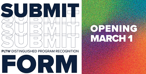 Mark your calendars! Eligibility forms for the 2022-23 PLTW Distinguished Program Recognition open on March 1! We can’t wait to celebrate all of the achievements from our network of schools and districts who are making an impact through their PLTW programs! #STEMEducation