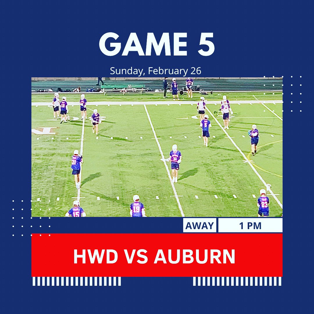 The boys are back in blue and on to the next one. Sitting at 2-2 on the season. We travel down to Auburn tomorrow to take on <a href="/auburn_high/">Auburn High School Lacrosse</a> at 1pm. #HWDLAX #BringtheJuice 🧃