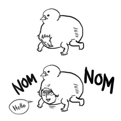 I was scrolling through some old drawing folders when I saw this again.
I have very low happiness threshold
Reverse Harpy
Good evening