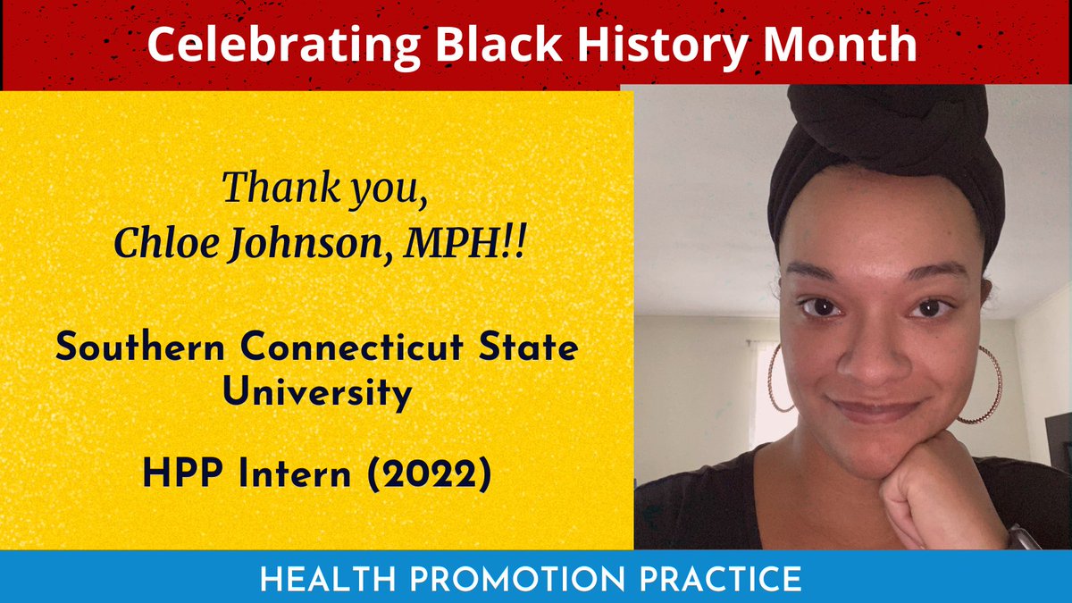 Have you checked out the 2022 Profiles of 17 Black HPP Authors?  bit.ly/3gICTYK    

So proud of this permanent feature on the HPP Website. 

The visionary behind it all? 2022 HPP Intern <a href="/chlojo529/">Chloe Johnson, MPH</a>  <a href="/PublicScsu/">SCSUPublicHealth</a> 
   
Thank you Chloe Johnson, MPH!!!!!

 <a href="/APHAStudents/">APHAStudentAssembly</a>