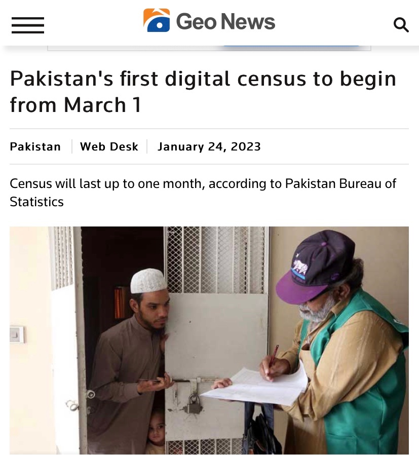 @UNStats @UN STOP STATISTICAL GENOCIDE OF MOHAJIRS:
Pakistan is to conduct a digital census from March1,2023. Pakistan is a signatory to International Charters/Agreements. Global Organisations should ask Pakistan & to ensure accurate census of Mohajirs living in Karachi &Urban areas of Sindh.