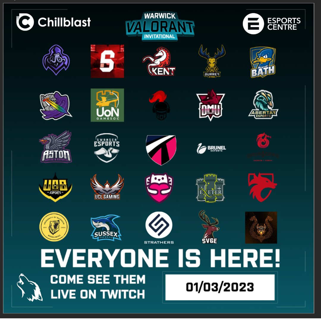 🚨 The moment you've been waiting for has arrived! We're excited to announce our teams for the #WVI, representing universities from across the UK!🚨

First matchday 01/03/2023 - see lists below🔽

Who are you backing to win???