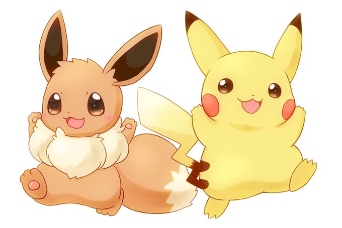 「eevee pikachu」Fan Art(Latest)