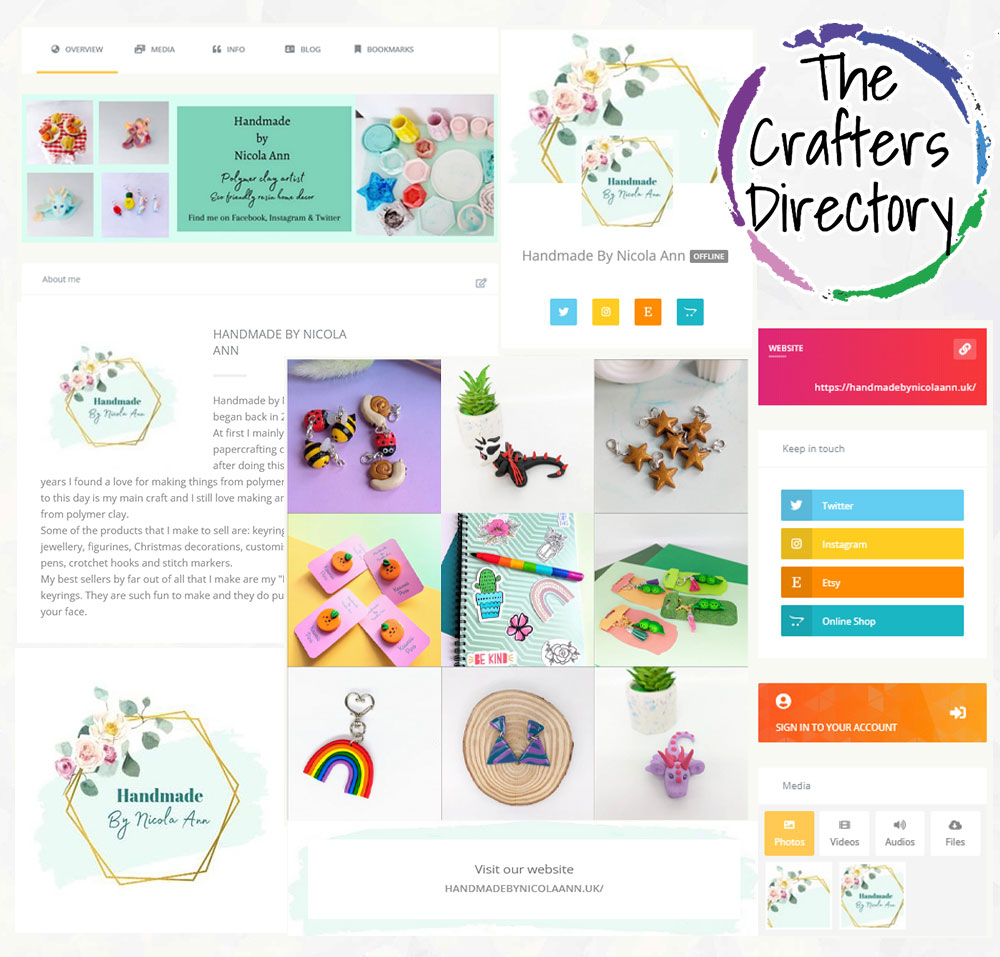 Welcome to a recent new member of The Crafters Directory @nicolaann2022 😊 Visit their listing on thecraftersdirectory.co.uk/handmadebynico… Are you a UK crafter or creative? Why not join them and other amazing creatives for just £10 per year thecraftersdirectory.co.uk #CraftBizParty #HandmadeHour
