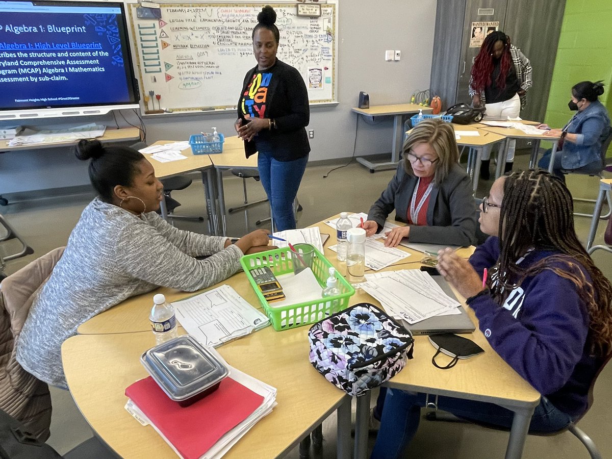 LoniceMentors's tweet image. FHHS Math Fellows unpacking Spring 2022 MCAP data in order to support Unit 3 Alg planning. Thank you @nstewartarea3 and @PGCPSMSHSMath for the refresher and resources. #great2greater #wearemath #quadraticfunctions @Coach_Seymore
