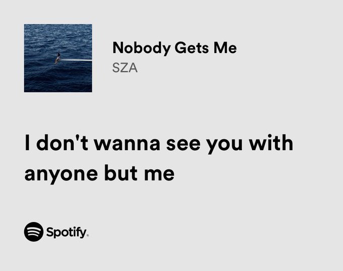thesadbaby's tweet image. sza / nobody gets me