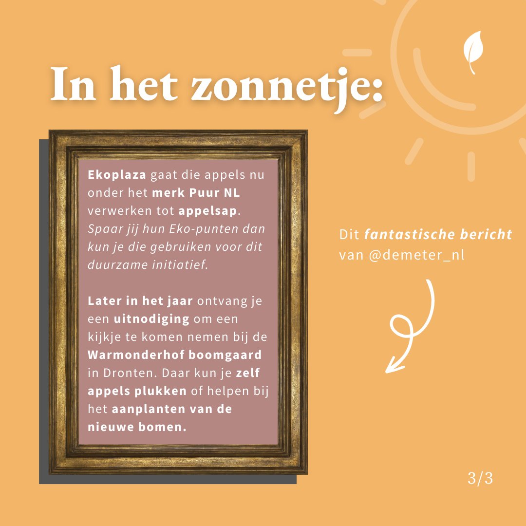 Door meer lokaal en biologisch te kopen, zorgen we beter voor elkaar en de natuur. Wil jij nu meer weten over biologisch dynamisch boeren en wat het keurmerk precies voor jou betekent? Neem dan een kijkje op het account van @demeter_nl of hun website 🌱💚