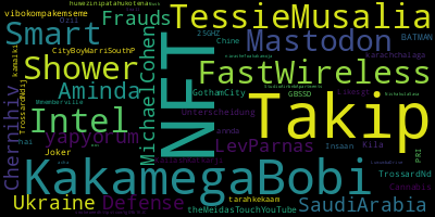 infokalyptisch's tweet photo. Trending in my timeline now:  #NFT (3)  #Takip (2)  #KakamegaBobi (2)  #TessieMusalia (2)  #Intel (2)  #FastWireless (2)  #Smart (2)  #Shower (2) https://t.co/K7KqBATc2s