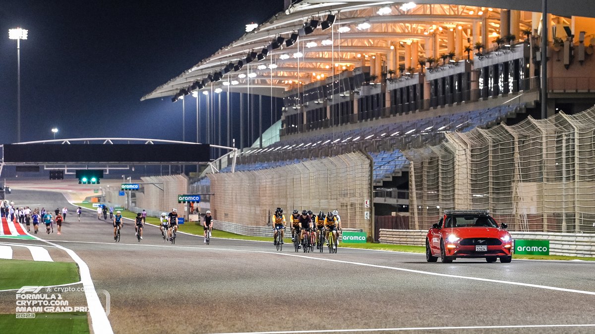 Cycling for a cause all the way from 🇧🇭! 🚴 

A special thank you to <a href="/BAH_Int_Circuit/">Bahrain Int. Circuit</a> for supporting our #MiamiGP Management Team and <a href="/TackleCancer/">Dolphins Cancer Challenge</a> in the fight against cancer 💪 #OneTeamOneFight